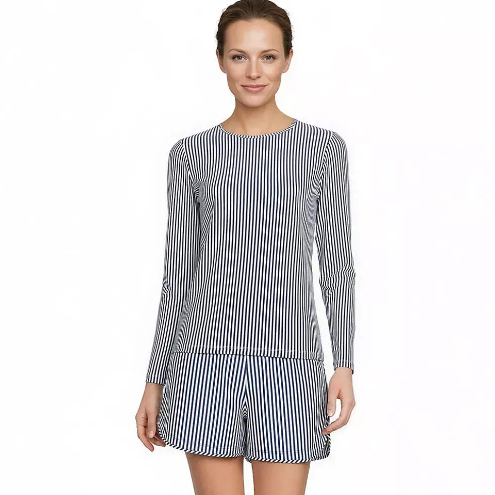 Women's SunShade UPF 50 Long Sleeve Rash Guard Swim Tee