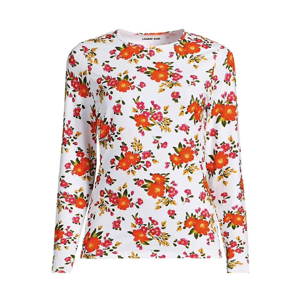 Women's SunShade UPF 50 Long Sleeve Rash Guard Swim Tee