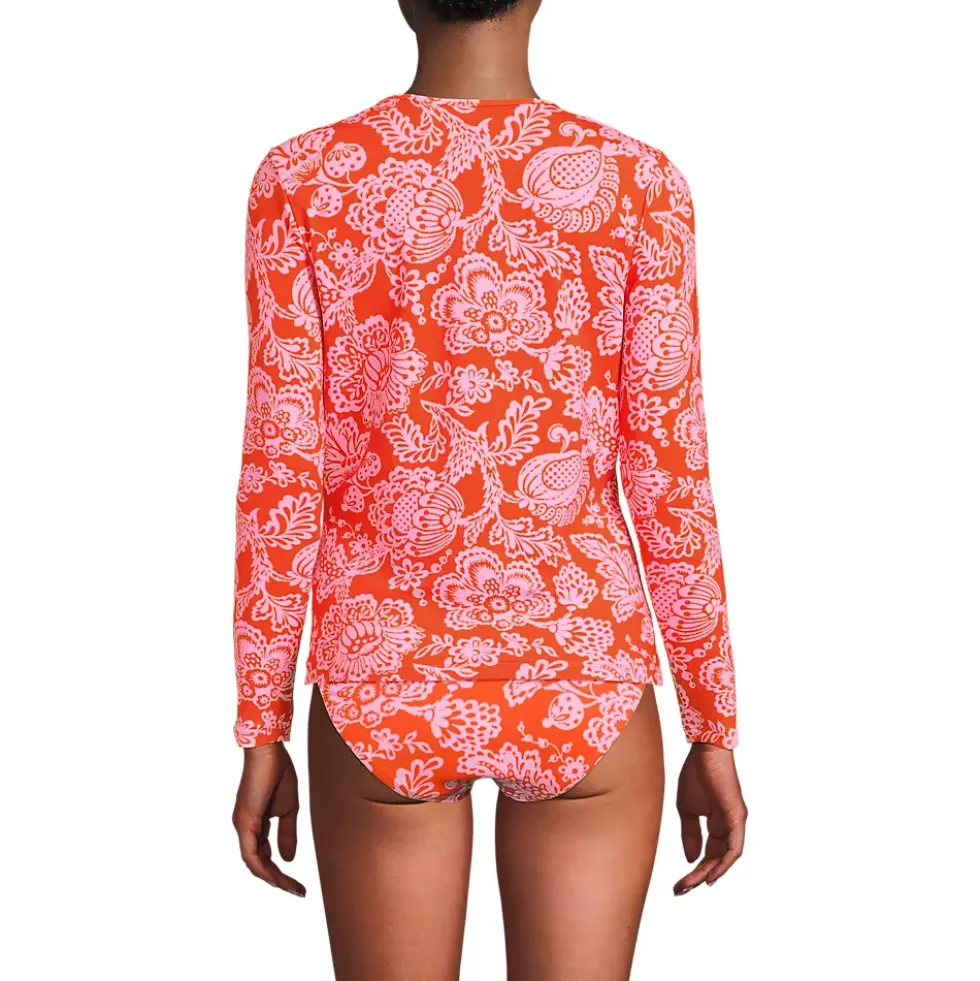 Women's SunShade UPF 50 Long Sleeve Rash Guard Swim Tee