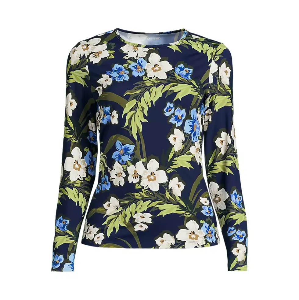 Women's SunShade UPF 50 Long Sleeve Rash Guard Swim Tee
