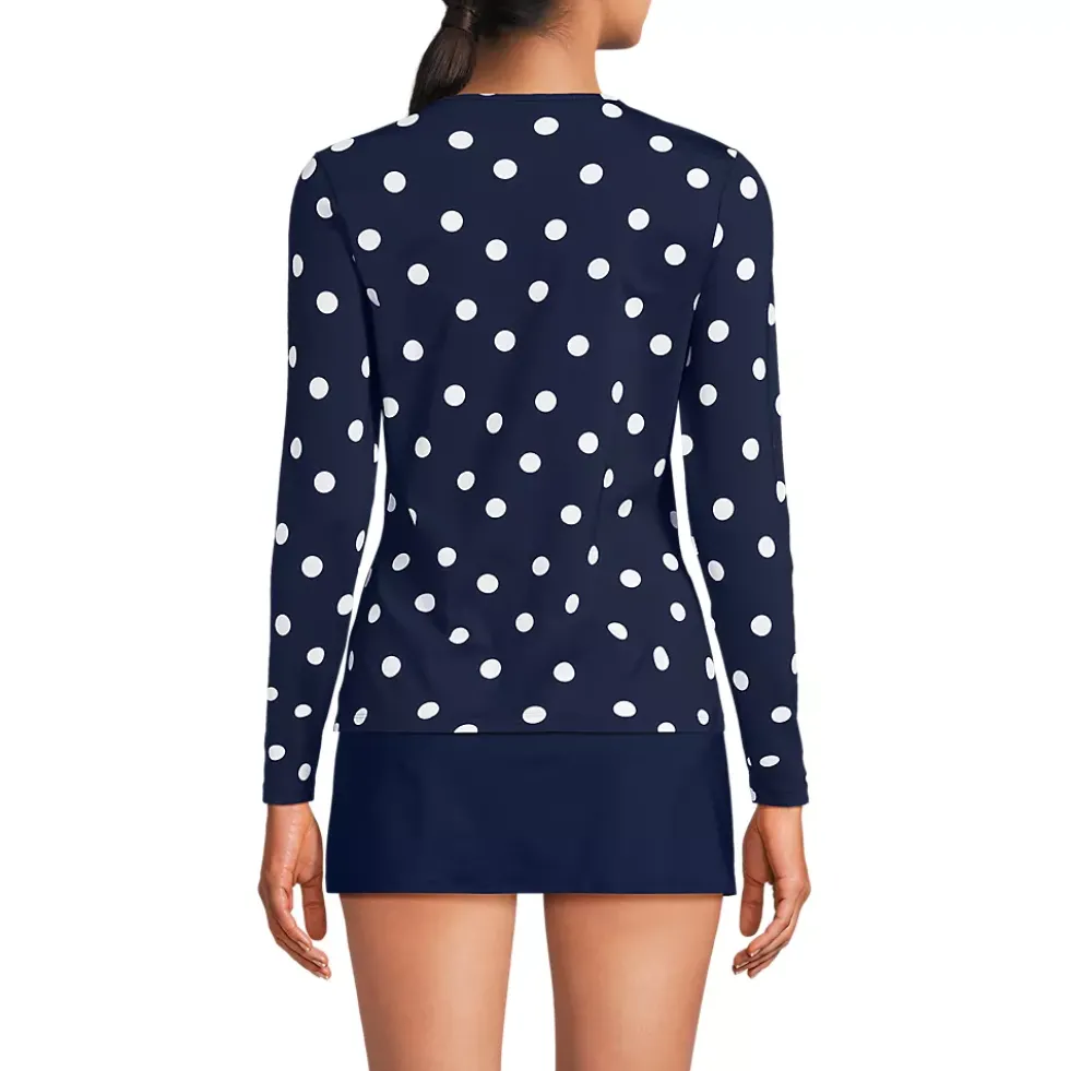Women's SunShade UPF 50 Long Sleeve Rash Guard Swim Tee