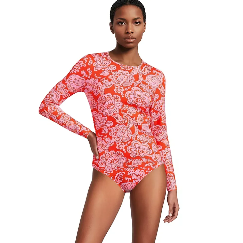 Women's SunShade UPF 50 Long Sleeve Rash Guard Swim Tee