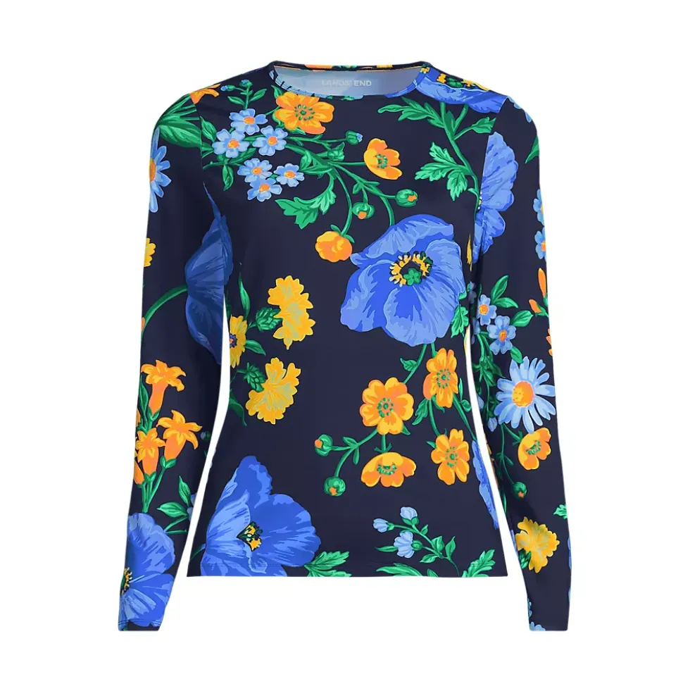 Women's SunShade UPF 50 Long Sleeve Rash Guard Swim Tee