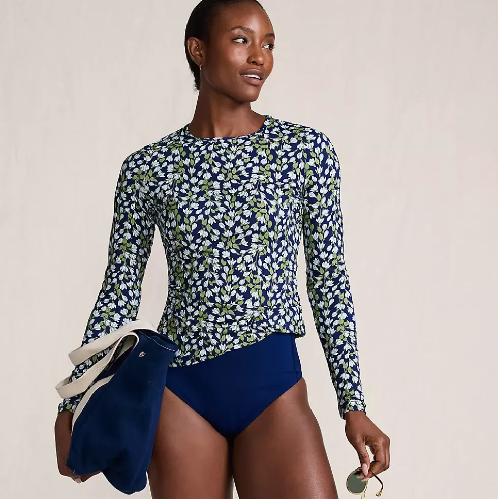 Women's SunShade UPF 50 Long Sleeve Rash Guard Swim Tee
