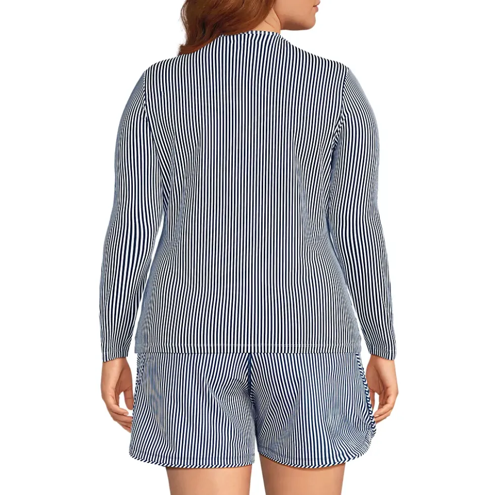 Women's SunShade UPF 50 Long Sleeve Rash Guard Swim Tee