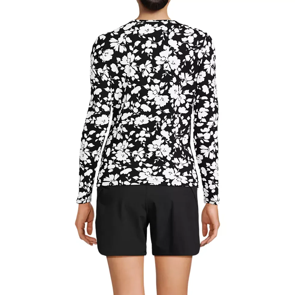 Women's SunShade UPF 50 Long Sleeve Rash Guard Swim Tee