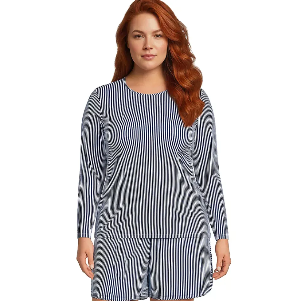 Women's SunShade UPF 50 Long Sleeve Rash Guard Swim Tee