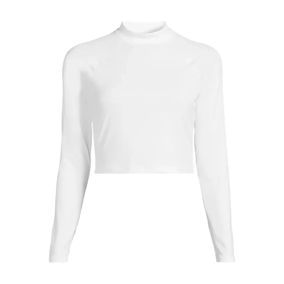 Women's SunShade UPF 50 Long Sleeve Cropped Rash Guard