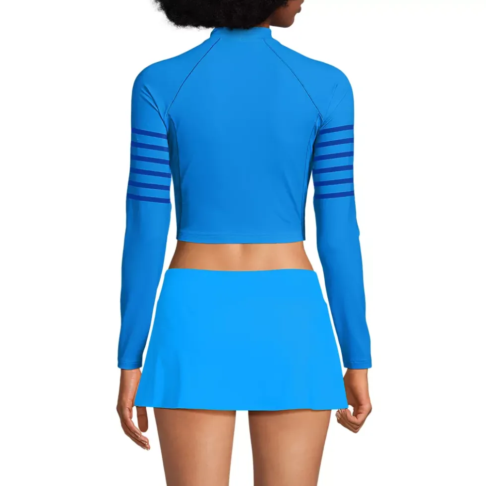 Women's SunShade UPF 50 Long Sleeve Cropped Rash Guard