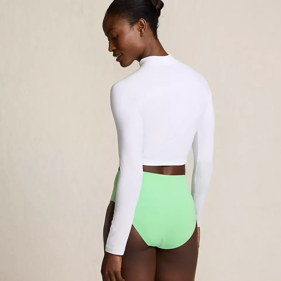 Women's SunShade UPF 50 Long Sleeve Cropped Rash Guard