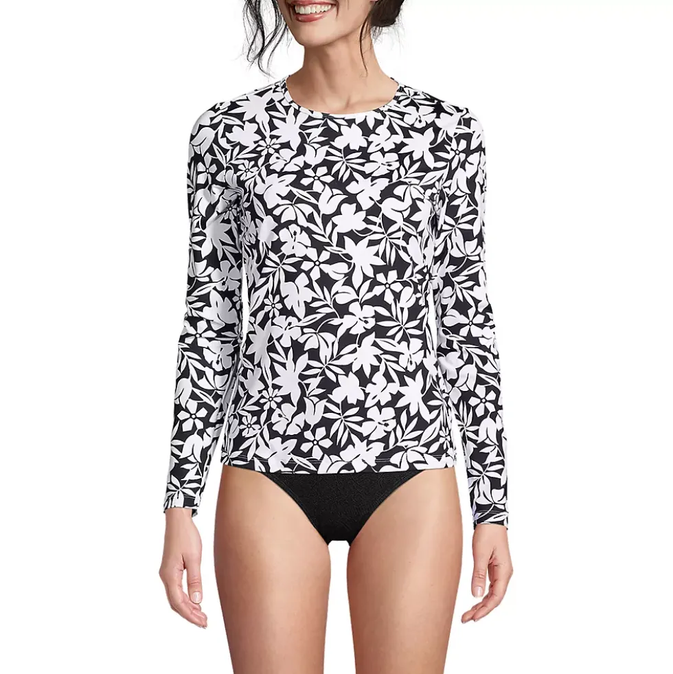 Women's SunShade UPF 50 Long Sleeve Rash Guard Swim Tee