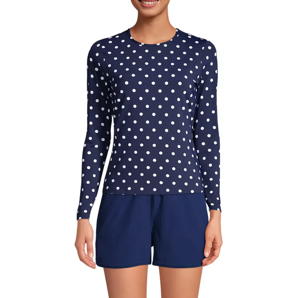 Women's SunShade UPF 50 Long Sleeve Rash Guard Swim Tee