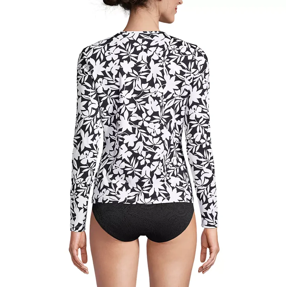 Women's SunShade UPF 50 Long Sleeve Rash Guard Swim Tee