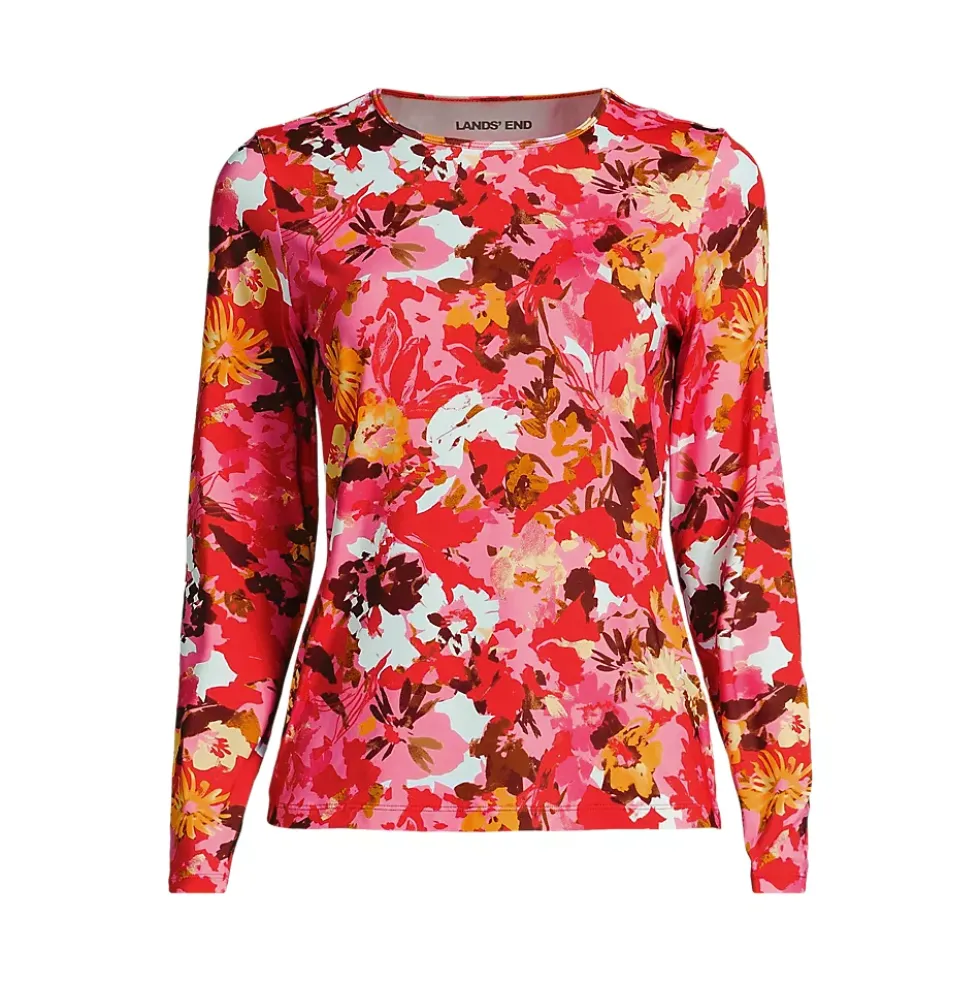 Women's SunShade UPF 50 Long Sleeve Rash Guard Swim Tee