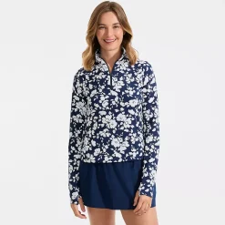 Women's SunShade UPF 50 Quarter Zip Rash Guard