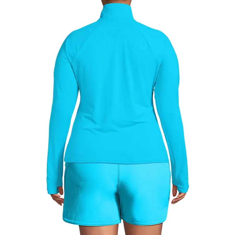 Women's SunShade UPF 50 Quarter Zip Rash Guard