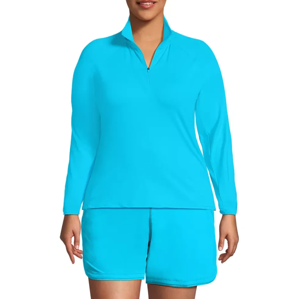 Women's SunShade UPF 50 Quarter Zip Rash Guard
