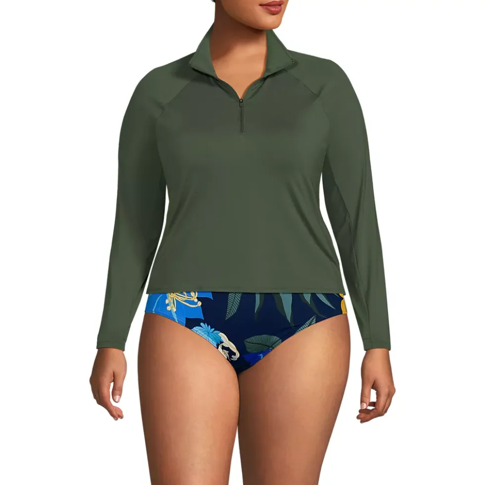 Women's SunShade UPF 50 Quarter Zip Rash Guard