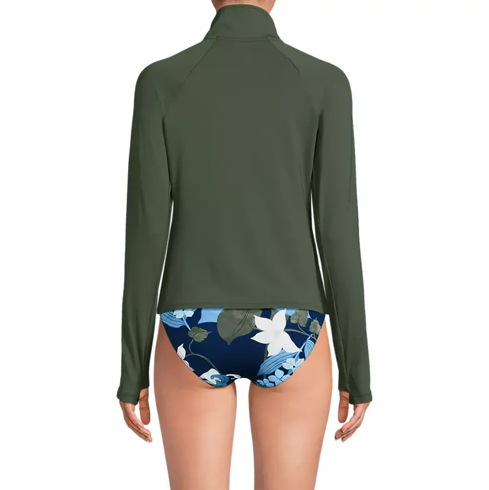 Women's SunShade UPF 50 Quarter Zip Rash Guard