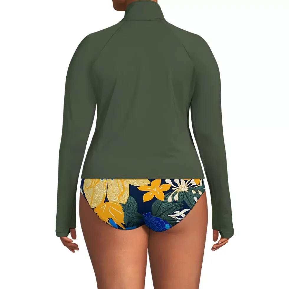 Women's SunShade UPF 50 Quarter Zip Rash Guard