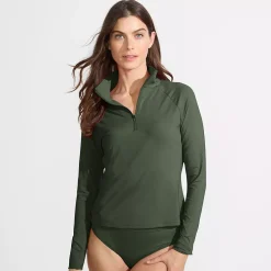 Women's SunShade UPF 50 Quarter Zip Rash Guard