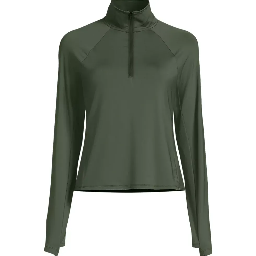 Women's SunShade UPF 50 Quarter Zip Rash Guard