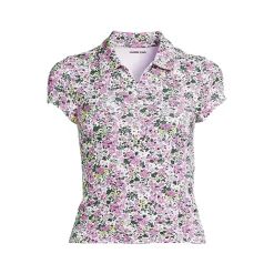 Women's SunShade UPF 50 Short Sleeve Pique Johnny Collar Rash Guard