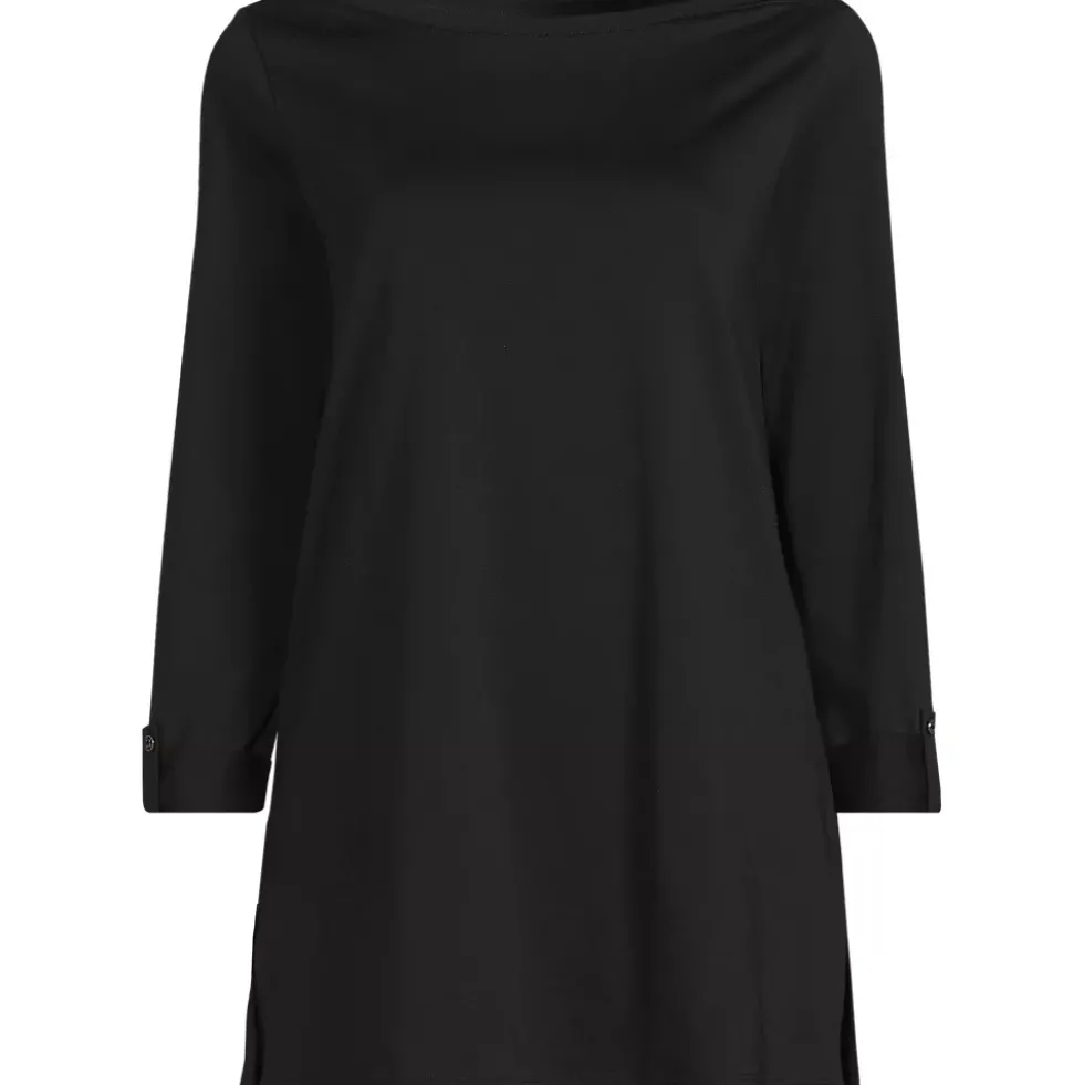 Women's Supima Cotton Adjustable 3/4 Sleeve Boatneck Tunic