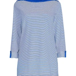 Women's Supima Cotton Adjustable 3/4 Sleeve Boatneck Tunic