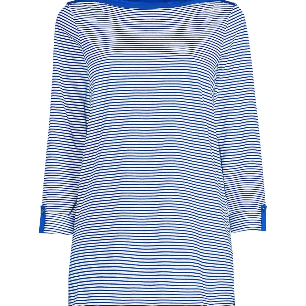 Women's Supima Cotton Adjustable 3/4 Sleeve Boatneck Tunic
