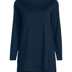 Women's Supima Cotton Adjustable 3/4 Sleeve Boatneck Tunic