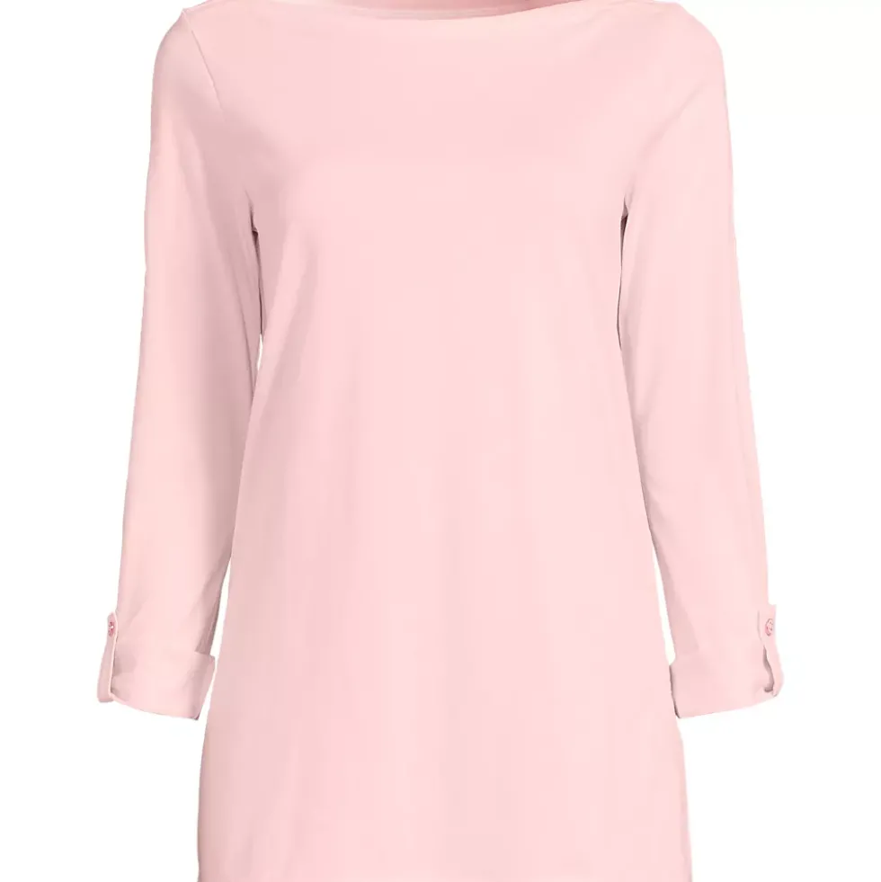 Women's Supima Cotton Adjustable 3/4 Sleeve Boatneck Tunic