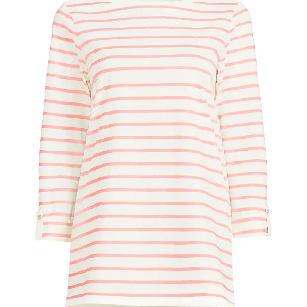 Women's Supima Cotton Adjustable 3/4 Sleeve Boatneck Tunic