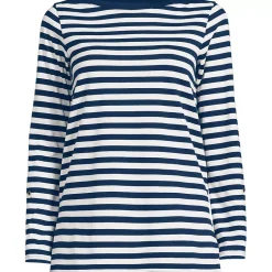 Women's Supima Cotton Adjustable 3/4 Sleeve Boatneck Tunic
