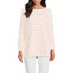 Women's Supima Cotton Adjustable 3/4 Sleeve Boatneck Tunic