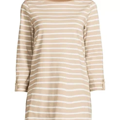 Women's Supima Cotton Adjustable 3/4 Sleeve Boatneck Tunic