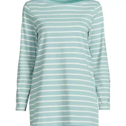 Women's Supima Cotton Adjustable 3/4 Sleeve Boatneck Tunic
