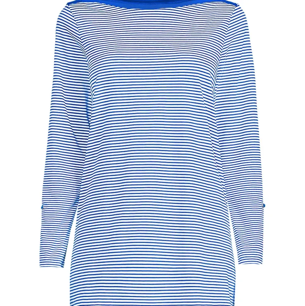 Women's Supima Cotton Adjustable 3/4 Sleeve Boatneck Tunic