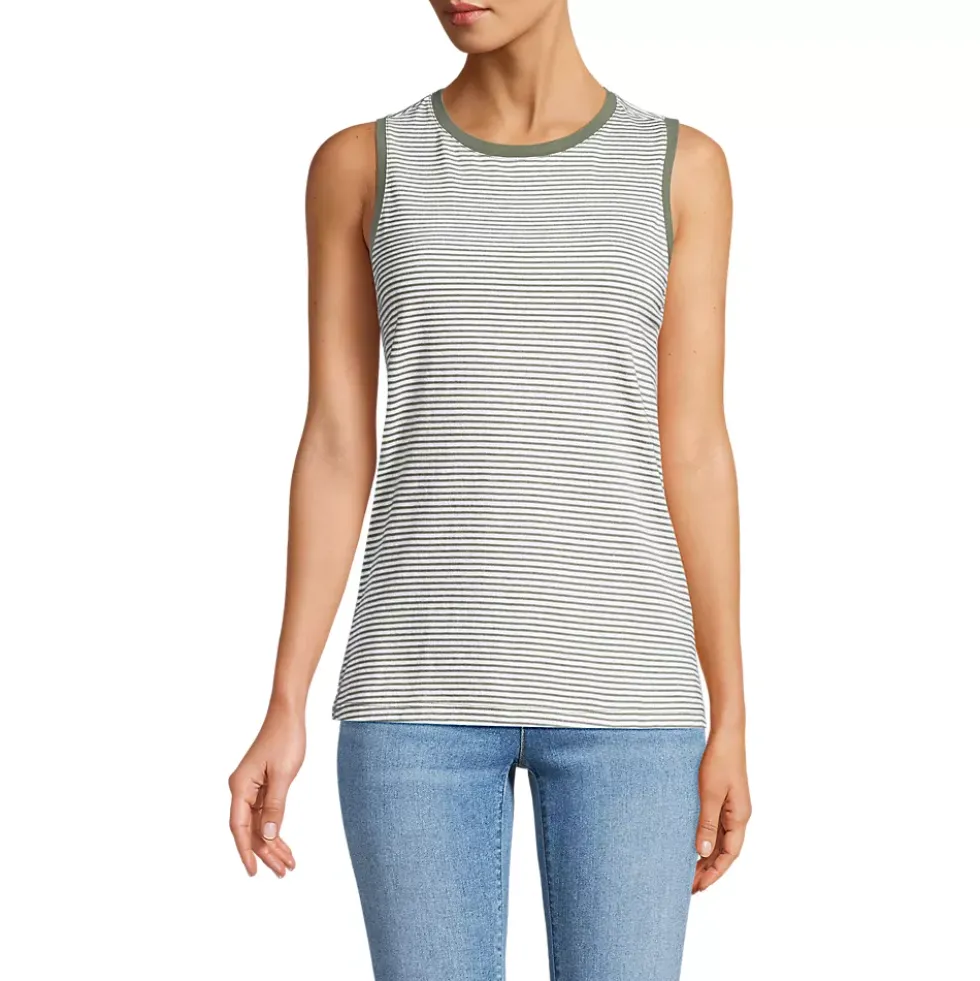 Women's Supima Cotton Crew Neck Tank