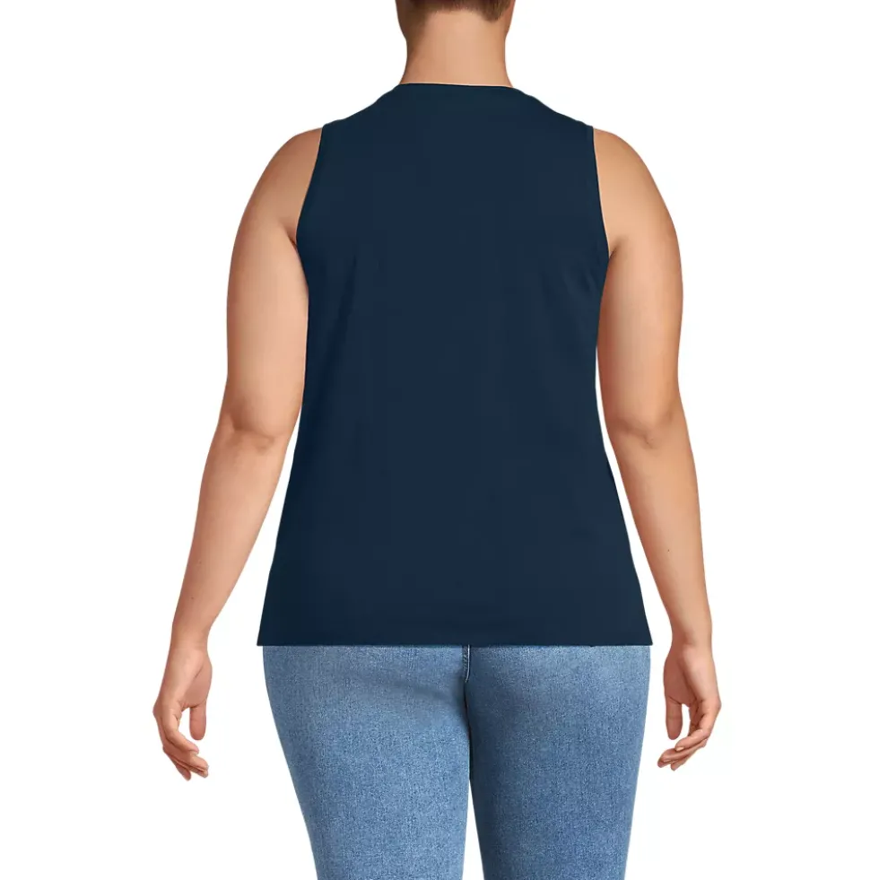Women's Supima Cotton Crew Neck Tank