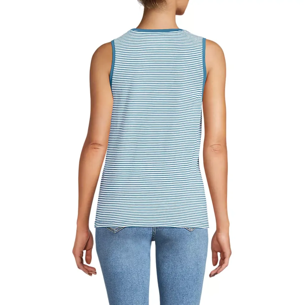 Women's Supima Cotton Crew Neck Tank
