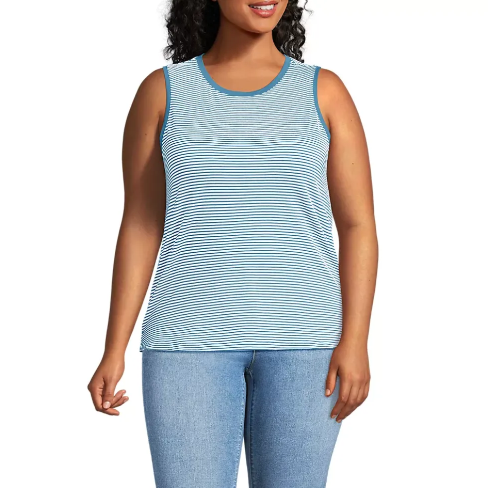 Women's Supima Cotton Crew Neck Tank