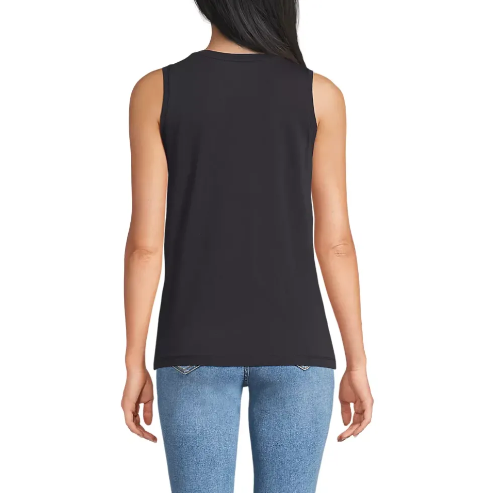 Women's Supima Cotton Crew Neck Tank