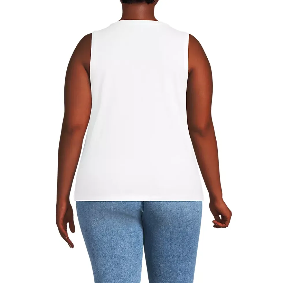 Women's Supima Cotton Crew Neck Tank