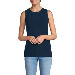 Women's Supima Cotton Crew Neck Tank