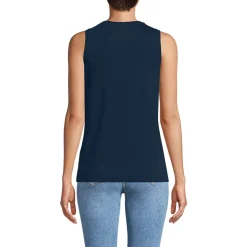 Women's Supima Cotton Crew Neck Tank