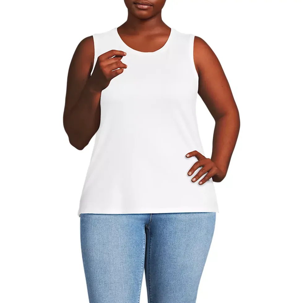 Women's Supima Cotton Crew Neck Tank