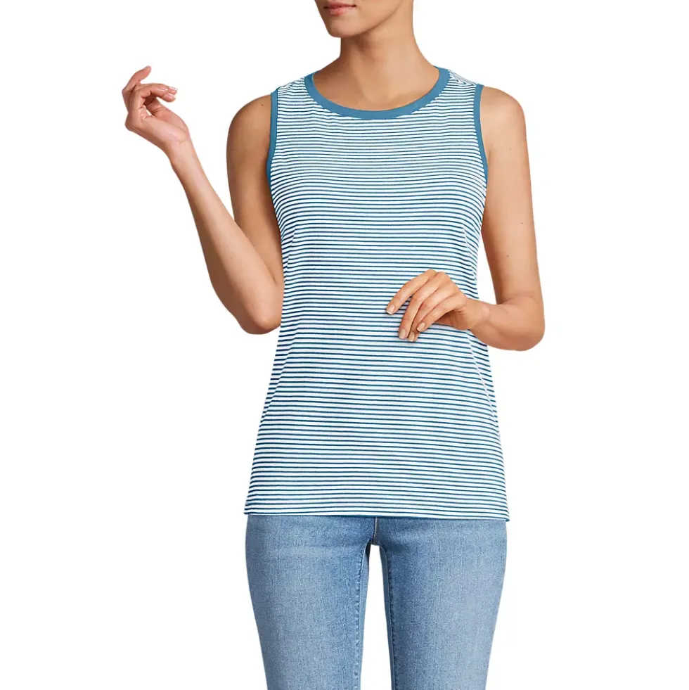 Women's Supima Cotton Crew Neck Tank
