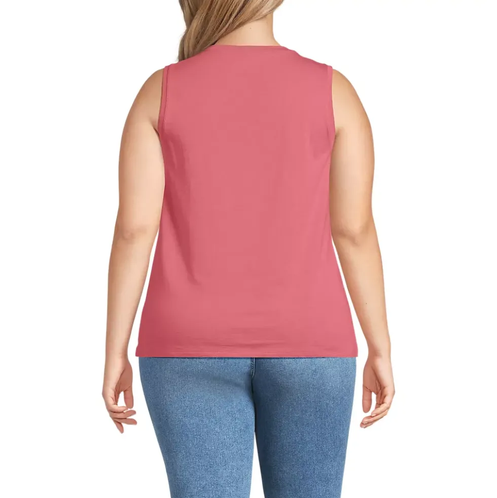 Women's Supima Cotton Crew Neck Tank