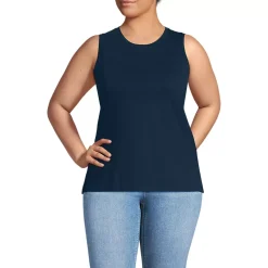 Women's Supima Cotton Crew Neck Tank